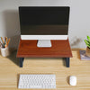 Wooden Monitor Riser Stand Computer PC Screen Riser Desk Storage Shelves Office