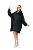 Hoodie Oversized Blanket Sherpa Fleece Ultra Giant Comfy Hooded Sweatshirt Adult