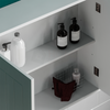 Priano Wall Cabinet 2 Door White Storage Organiser Mounted Cupboard Bathroom