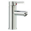 Modern Bathroom Taps Basin Sink Mono Mixer Chrome Cloakroom Tap with 2 Hoses UK