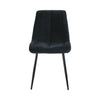 2× Modern Kitchen Dining Chairs Velvet Padded Seat Office Living Room Chair Set