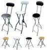 Padded Wood Top Folding High Chair Breakfast Kitchen Bar Stool Seat Kitchen Home