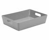 Rattan Plastic Studio Storage Handy Basket Office Home Kitchen Tidy Organiser