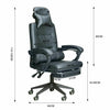 Office Racing Chair Gaming Swivel PU Leather Computer Seat Home Office +Footrest