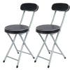 2X FOLDING BREAKFAST BAR STOOL CHAIR SEAT LIGHT WEIGHT SPACE SAVING FOLD ABLE