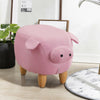 Animal Footstools Upholstered Ottoman Cushion Padded Seat Rest Stool Pouffe Gift