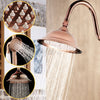 Luxury Elegant Rose Gold Round Brass Shower Spray Head 8 inch Bathroom Rainfall
