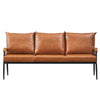 1/2/3 Seater Faux Leather Sofa Armchairs Couches Livingroom Black Brown Modern