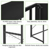 Folding Computer Desk Wooden Foldable Study Table Laptop Home Office PC Black UK