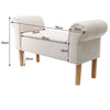 CHENILLE FABRIC WINDOW SEAT BENCH FOOTSTOOL BED END SOFA CHAIR LOUNGE BEDROOM UK