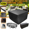 Heavy Duty Waterproof Garden Patio Furniture Cover Rattan Table Cube Set Outdoor