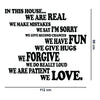 Walplus Family House Rule Quote Wall Art Sticker Decoration Decal with Swarovski