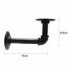 2/4Pcs Pipe Shelf Brackets Industrial Iron Rustic Wall Floating Shelves Supports