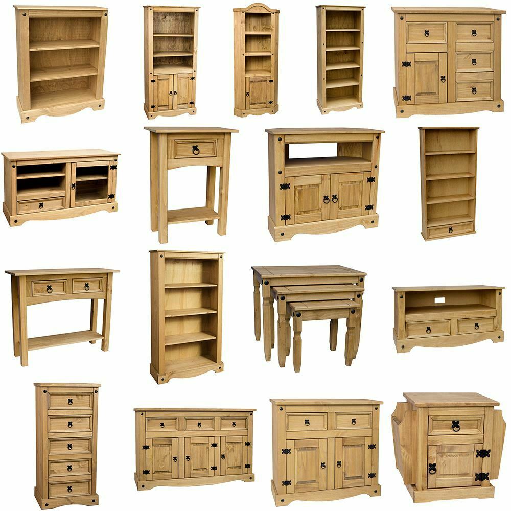 Corona Solid Pine Mexican Living Bedroom Dining Room Waxed Furniture Drawers