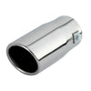 2X 75mm Chrome Stainless Steel tube Car Tail Exhaust Pipe Tip Trim End Muffler