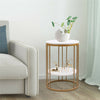 Modern Elegant Round /Square Marble Vein Side / Coffee Table Living Room Bedroom