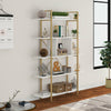 Tribesigns 5-Tier Bookcase Vintage Bookshelf Home Display Rack Storage Organizer