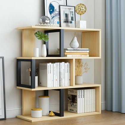 3-Tier Storage Rack Bookcase Display Plants Stand Shelf Metal Particle Shelf