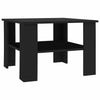 Coffee Table Black 60x60x42 cm Chipboard Living Room Quality Unit