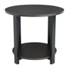 2 Tier Round Side Table Bedside Table End Table Nightstand Storage Shelf Stand