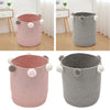 Foldable Washing Clothes Laundry Basket Bin Hamper Blanket Baby Toys Storage Bag