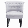 Chesterfield Wingback Dining Chair Small Single Sofa Upholstered Vanity Stool UK