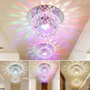 5W Crystal LED Ceiling Light Fixture Pendant Lamp Lighting Chandelier Spot UK