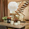 White Feather Ceiling Pendant Light Shade Modern Bedroom Nordic Style Night Lamp