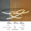 LED Pendant Light Ring Adjustable Lamp Ceiling Lights Decor Lighting Variable
