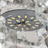 Modern Square LED Crystal Ceiling Lights Pendant Chandelier Lamp Living Bedroom