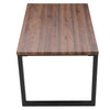 Rustic Vintage Industrial Wooden Dining Table Desk w/ Metal Black Legs Furniture