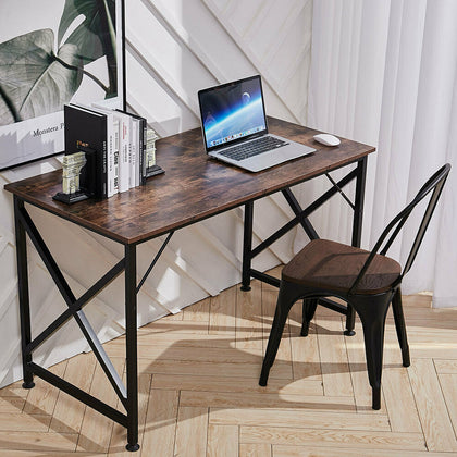 Home Office Computer Desk PC Writing Table Study Workstation Industrial Wooden