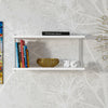 Nymphaea Wall Mounted Floating Shelf, Stylish Wood Wall Decor