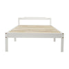 Single 3FT Solid Wood Bed Frame Fits Mattress 190 x 90cm White/Wooden Colour UK