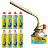 Butane Gas Blow Torch Welding Bbq Soldering Brazing Burner With Gas Cartridges