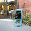 LARGE 110CM X 40CM WOODEN A BOARD CHALKBOARD PAVEMENT SIGN SANDWICH PUB CAFE UK