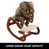 Ergonomic Kneeling Chair Velvet Office Chairs Home Rocking Posture Stool Wood
