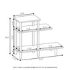 Furinno Turn-N-Tube 3-Tier Sofa Side Table Display Rack Cube Ladder Shelf
