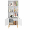 6 Cubes Bookshelf Storage Unit With 2 Door Cupboard Display Shelving Bookcase