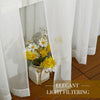 1/2X Rod Pocket Sheer Curtain Organza Voile Curtain Window Drape 4 Sizes 3Colors