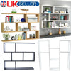 7 CUBE RECTANGLE WALL MOUNTED SHELVES FLOATING SHELF BOOKCASE HANGING BOOKSHELF