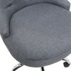 Grey Linen Fabric Swivel Office Chair Home Computer Desk Chair Gas Lift w/Wheels
