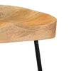 2x Solid Mango Wood Gavin Bar Stools Dining Room Chair Seat Multi Sizes