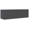 TV Cabinet TV Stand Unit Wall Mounted Floating Cupboard 2 Compartments Furniture