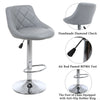 2* Bar Stools PU Leather Cushioned Seat Breakfast Gas Lift Swivel Footrest Pub