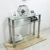 Modern 3 Tier Glass Console Table With Chrome Legs Hall Table Home Living Room