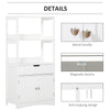 Bathroom Floor Storage Cabinet Kitchen Sideboard Standing Unit W/ Doors