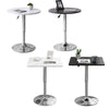 Round/Square Bar Table Adjustable Height Rotating Tabletop Breakfast Dining Room