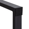 Wood Dining Table U-shaped Metal Leg Rectangle Table Desk Home Kitchen Furniture
