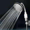 UK High Turbo Pressure Shower Head Chrome Bath Powerful Energy Water Saving NEW